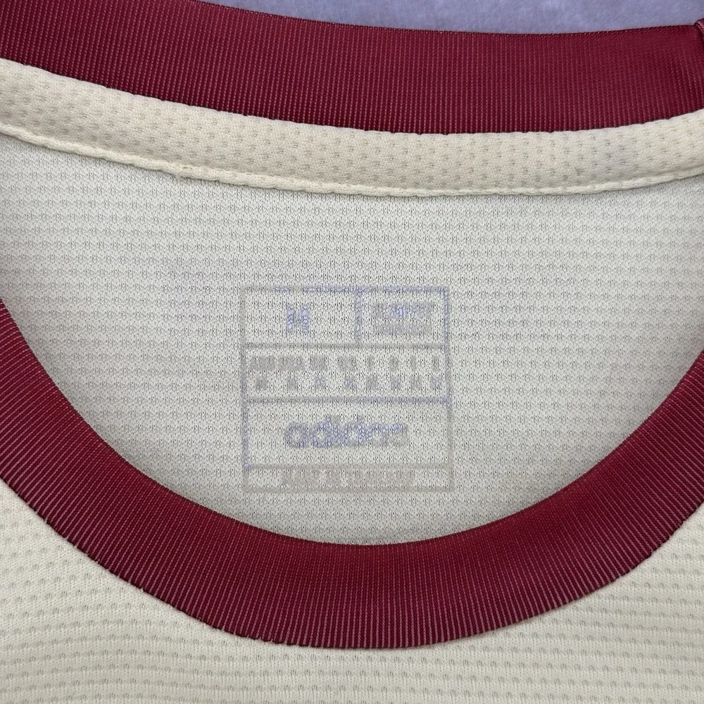 Adidas Originals Colombia Soccer Jersey Men's M Cream Burgundy Trefoil FCF Shirt